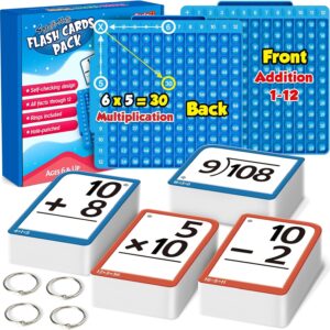 Torlam Math Flash Cards + Math Board