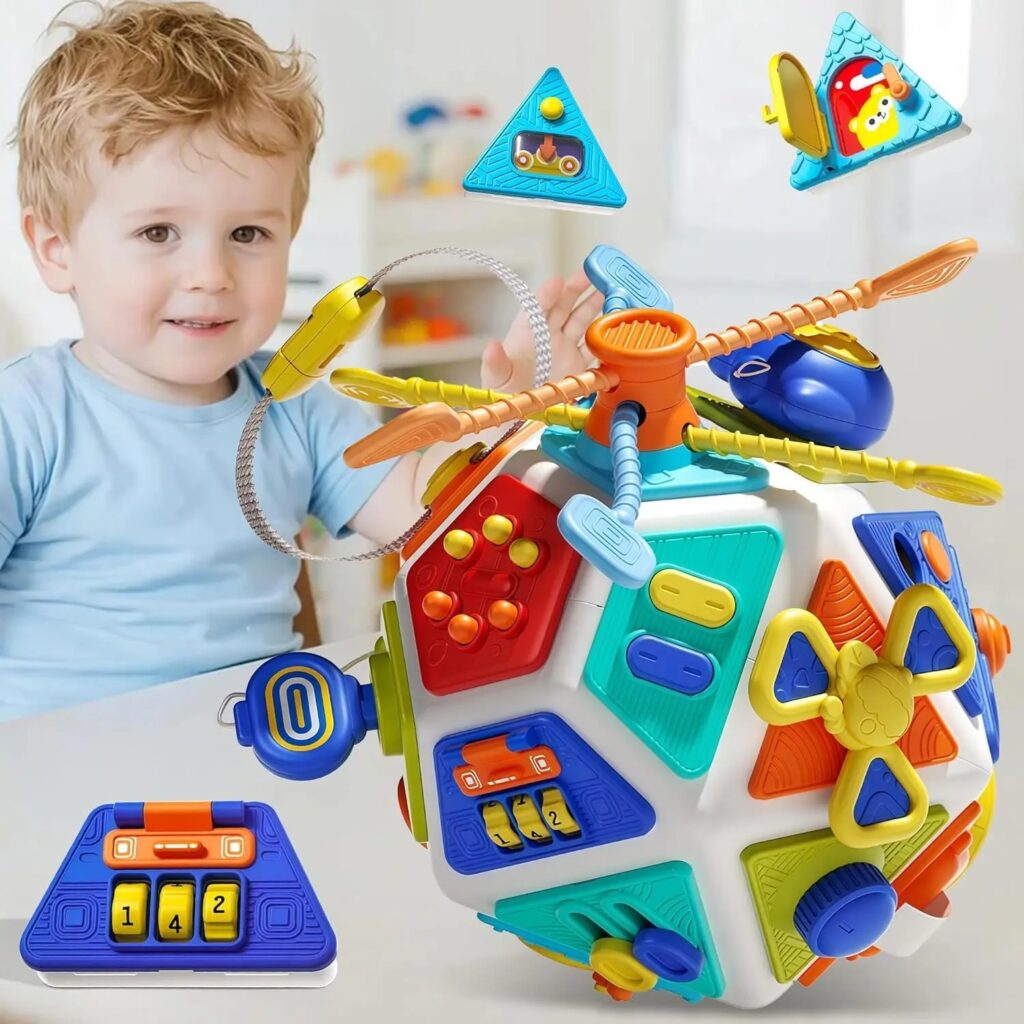 Montessori Baby Busy Board Cube